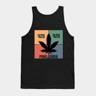 Marijuana leaf, 420 and Marijuana, Cannabis Tank Top